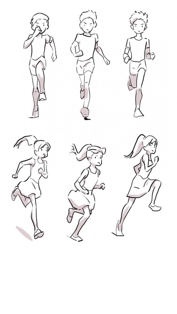 イラストが上手くなりたい人必見 キャラクターへ躍動感の付け方 走りのポーズ編 映像制作 九州 福岡 ピークスマインド